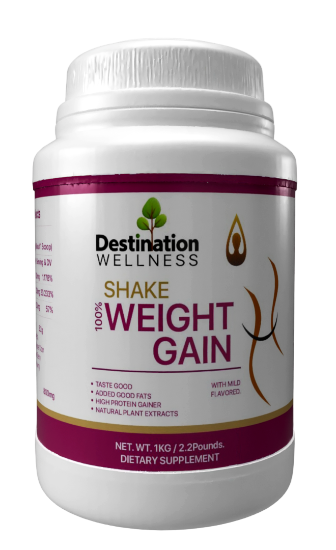Gain Weight Dietary Supplement Shake 
    Natural Plant Extracts 
    High Protein 
    Added Good Fats 
    Mild Flavor / Tastes Good 
 