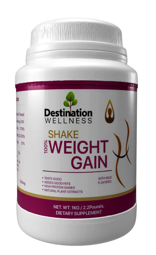 Gain Weight Dietary Supplement Shake 
    Natural Plant Extracts 
    High Protein 
    Added Good Fats 
    Mild Flavor / Tastes Good 
 